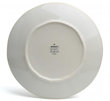 Набор тарелок обеденных 4 штуки BRONCO "CONCEPT", диаметр 27,5 см (бежевый)