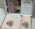 Набор махровых полотенец EFOR &quot;ROSE&quot; (50*90,70*140), персиковый