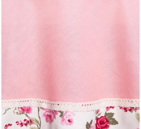 Скатерть круглая SANTALINO &quot;РОЗА&quot; 160 см, розовый