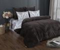 Постельное белье с одеялом "Kazanov.A." Диора (графит жемчуг) Велюр/Egypt Cotton, Евро
