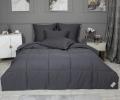 Постельное белье с одеялом "Kazanov.A." Шеффилд (мурена графит) Сатин, Евро