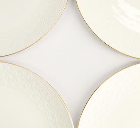 Набор тарелок 4 шт. "Nippon White Gold", диаметр 30,5 см