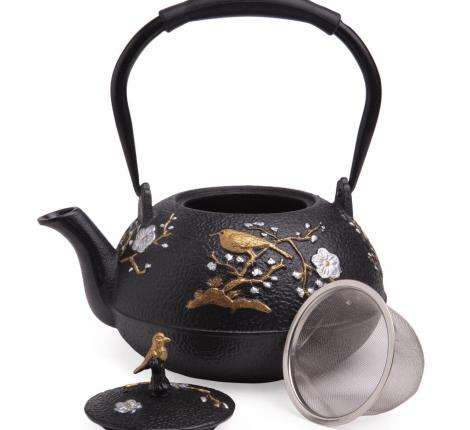 Заварочный чайник чугунный "Lefard" 734-1008 с эмалированным покрытием внутри, 1200 мл