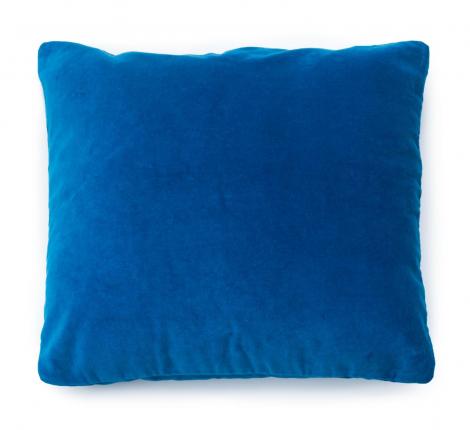 Подушка декоративная &quot;Blanc des Vosges&quot; PACHA BLEU PAON бархат, 45х45