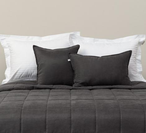 Подушка декоративная "Sofi de Marko" Доминико (антрацит) Канвас, 40х60 (1шт)