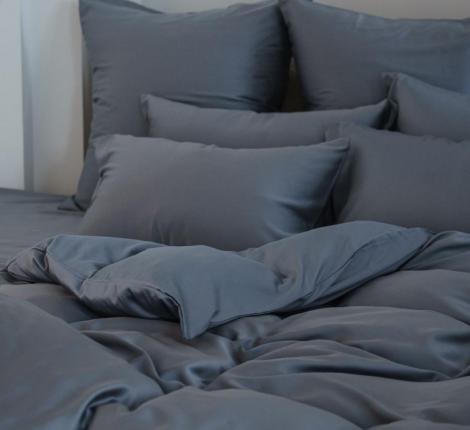 Постельное белье "GREY BRILLIANT GRASS" 171650 Тенсел, 1,5 спальный