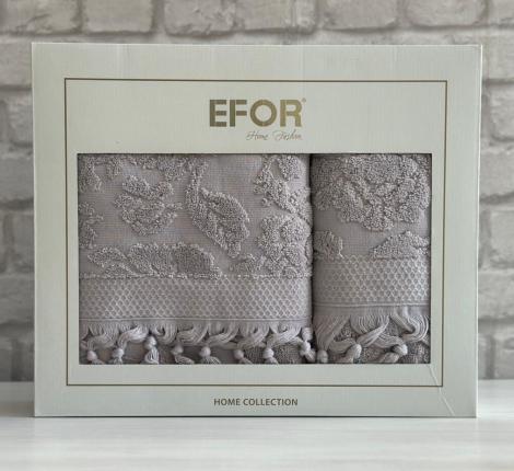 Набор махровых полотенец EFOR (50*90, 70*140) LILYUM NEW COTTONI (сиреневый)