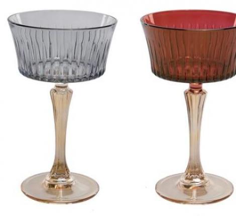 Набор бокалов для шампанского 6 штук "Domina" хрустальное стекло, высота 17 см