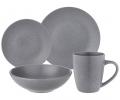 Набор посуды обеденный BRONCO &quot;MOMENTS&quot; (серый) на 4 персоны, 16 предметов