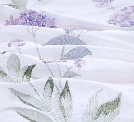 Постельное белье с вышивкой "Asabella" 2260-6 Мако-Сатин, Евро