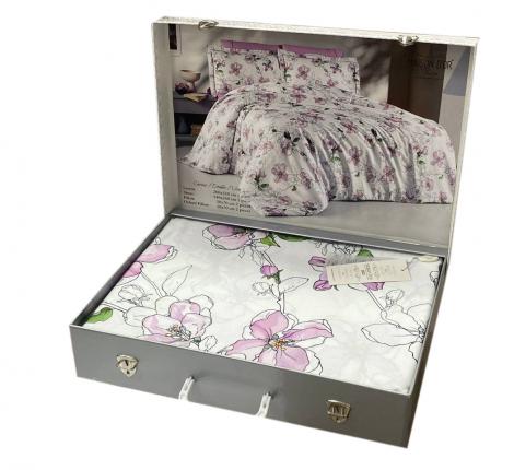 Постельное бельё "Maison D'or" CARINE (сиреневый) Тенсел, Евро