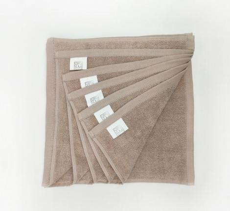 Набор махровых салфеток "Sofi de Marko" Бруна 30х30(6шт), светло-бежевый