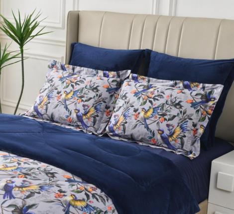 Постельное белье с одеялом "Sofi de Marko" Ренато №1 Велюр/Сатин, 1,5 спальный