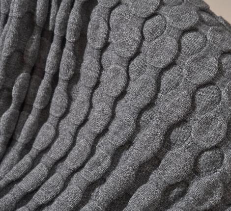 Плед c 3D эффектом Luxberry "BUBBLES" 120х170, графитовый