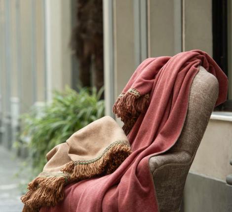 Плед Frati "SOFT BAMBOO" GRIGIO PERLA с тесьмой Matisse (серый однотонный), 160х200