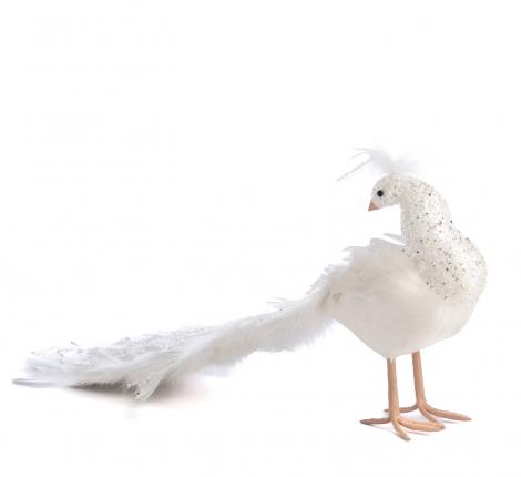 Павлин "GOODWILL" (белый), высота 55 см