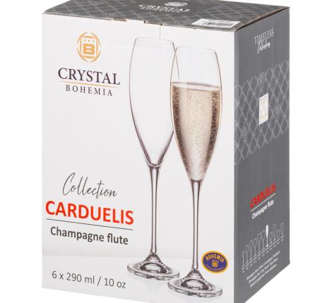 Набор бокалов для шампанского 6 штук &quot;CECILIA/CARDUELIS&quot;, 290 мл