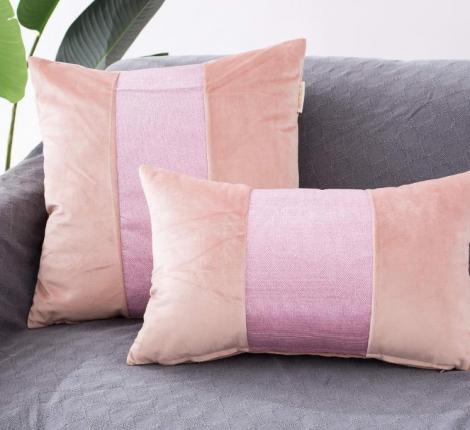 Наволочка декоративная "Sofi de Marko" Амели (пудра) Велюр, 30х50 (1шт.)