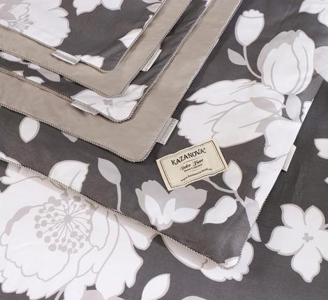 Постельное белье с одеялом "Kazanov.A." Адели (графит макиато) Сатин, Семейный