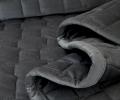 Покрывало бархатное "Blanc des Vosges" SPIRIT ARDOISE (серый), 240х260