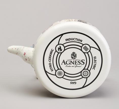 Чайник эмалированный со съёмным фильтром "LAVANDER CATS", 0,85 л