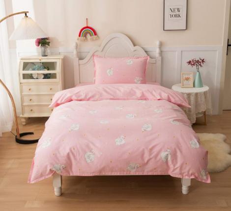 Постельное белье детское "Sofi de Marko" Лебедушка (персик) Сатин, 1,5 спальный