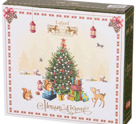 Блюдо "ЕЛКА" ЗВЕЗДА 17,5*17,5*3,5 см, эелёное