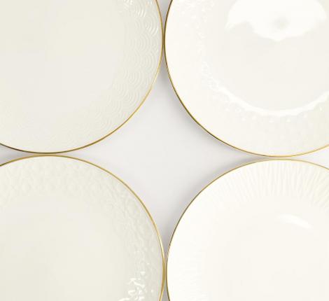Набор тарелок 4 шт. "Nippon White Gold", диаметр 19 см
