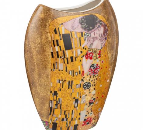 Ваза "ПОЦЕЛУЙ" (Г. КЛИМТ) высота 25,5 см, золотая