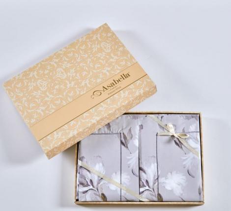 Постельное бельё "Asabella" 2391-6 Мако-Сатин, Евро