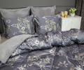 Постельное белье с одеялом "Kazanov.A." Фазан (графит бежевая платина) Велюр/Egypt Cotton, Семейный