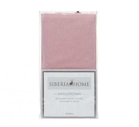 Наволочка "Siberia" Сэнди (пепел роза) Ранфорс, 50х70 (1 шт.)