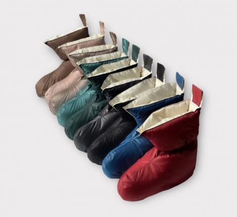 Сапожки-носочки пуховые "Comfort Socks Travel Grass" LATTE, 40-45 р.