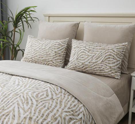 Постельное белье с одеялом "Sofi de Marko" Роберто №28 Велюр/Сатин, 1,5 спальный