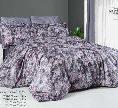 Постельное бельё "Maison D'or" YOLANDA (тёмно-фиолетовый) Тенсел, Евро