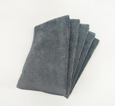 Набор махровых салфеток "Sofi de Marko" Дэйзи 30х50-5шт., темно-серый