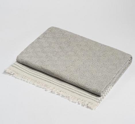 Плед "OLIVIA" светло-серый, 170Х210