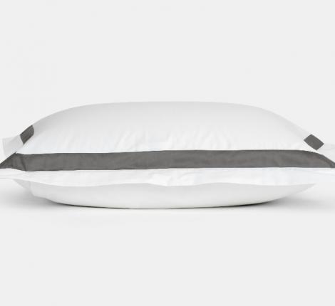 Наволочка с широкой отделкой "ALPINE GRAPHITE ALLURE GRASS" Мако-Сатин, 50х70 (2шт)