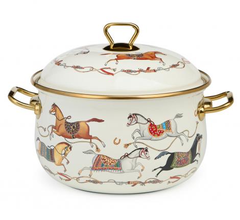 Кастрюля эмалированная с крышкой "PASSAGE", 4,8 л