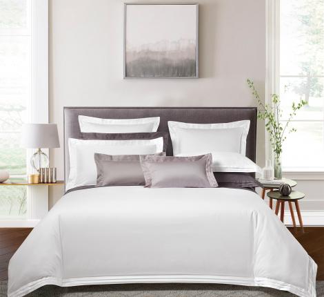 Постельное бельё Sharmes Solid "Soho" Семейный, Белый