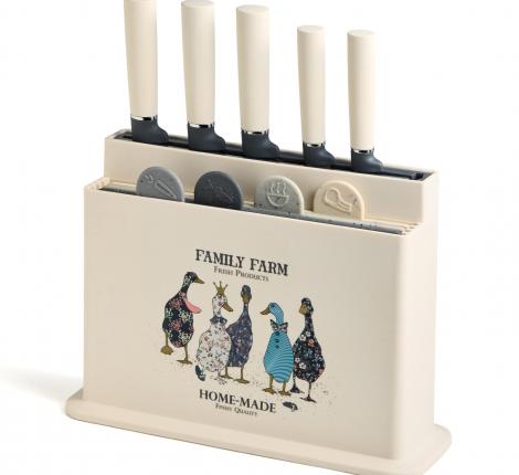 Набор кухонных ножей (5 шт.) и приборов "FAMILY FARM", 10 предметов