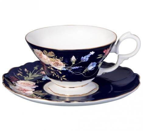 Чайный набор "КОБАЛЬТ" 86-2489-1 на 6 персон, 12 предметов, 280 мл