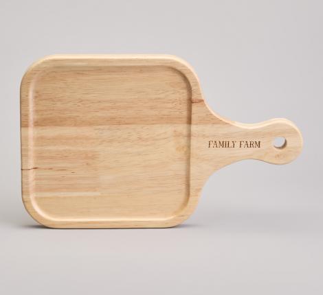 Набор салатников (4 штуки) на деревянной подставке "FAMILY FARM", 30*19*6,7 см