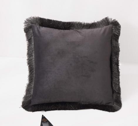 Наволочка декоративная "Sofi de Marko" Фаина (стоун) Велюр, 45х45 (1шт.)