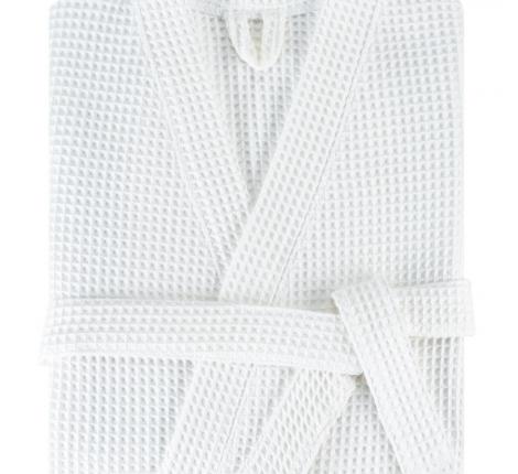 Халат вафельный Valtery (белый), XXXL (54)