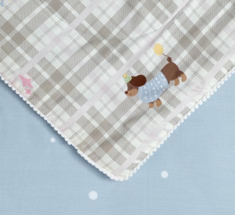 Постельное белье детское с одеялом "Sofi de Marko" Щенята Сатин, 1,5 спальный