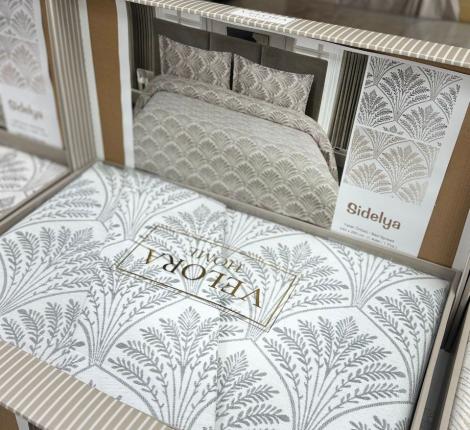 Покрывало Velora Home "SIDELYA" 240х260, серый