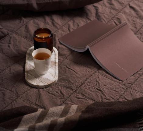 Покрывало Luxberry "KUBU" 240x260, шоколадный