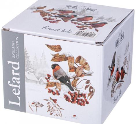 Сахарница на деревянной подставке "ЛЕСНАЯ СКАЗКА" СНЕГИРИ, 380 мл