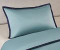 Постельное бельё Sharmes Solid «Coctail» 1,5 спальный, Голубая бирюза/темно-синий